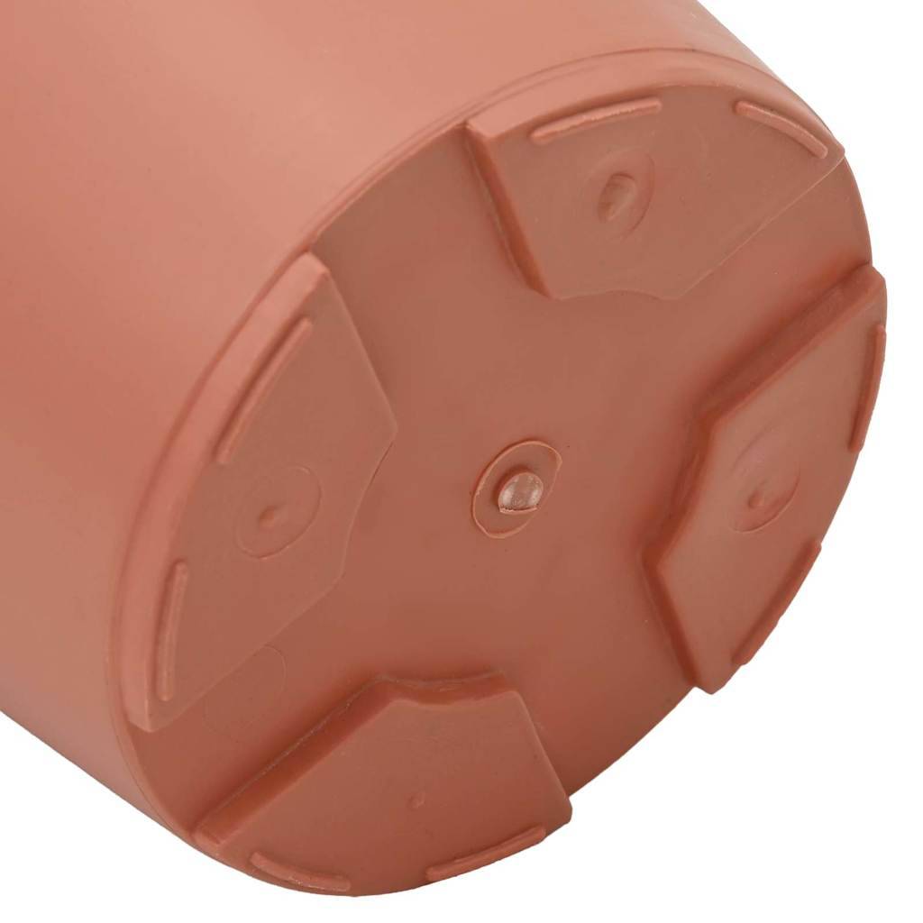 Vidaxl - Pots de plantes 6 pc Rouge brique Plastique vidaXL 3403255 - Image 10