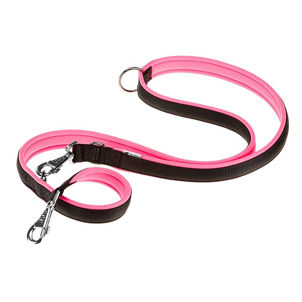 Ferplast - Ferplast Laisse pour chien Ferplast ERGOFLUO, Laisse de dressage pour chien taille grande, Poignée Rembourrée, Mousqueton en métal. Longueur réglable. - Image 1