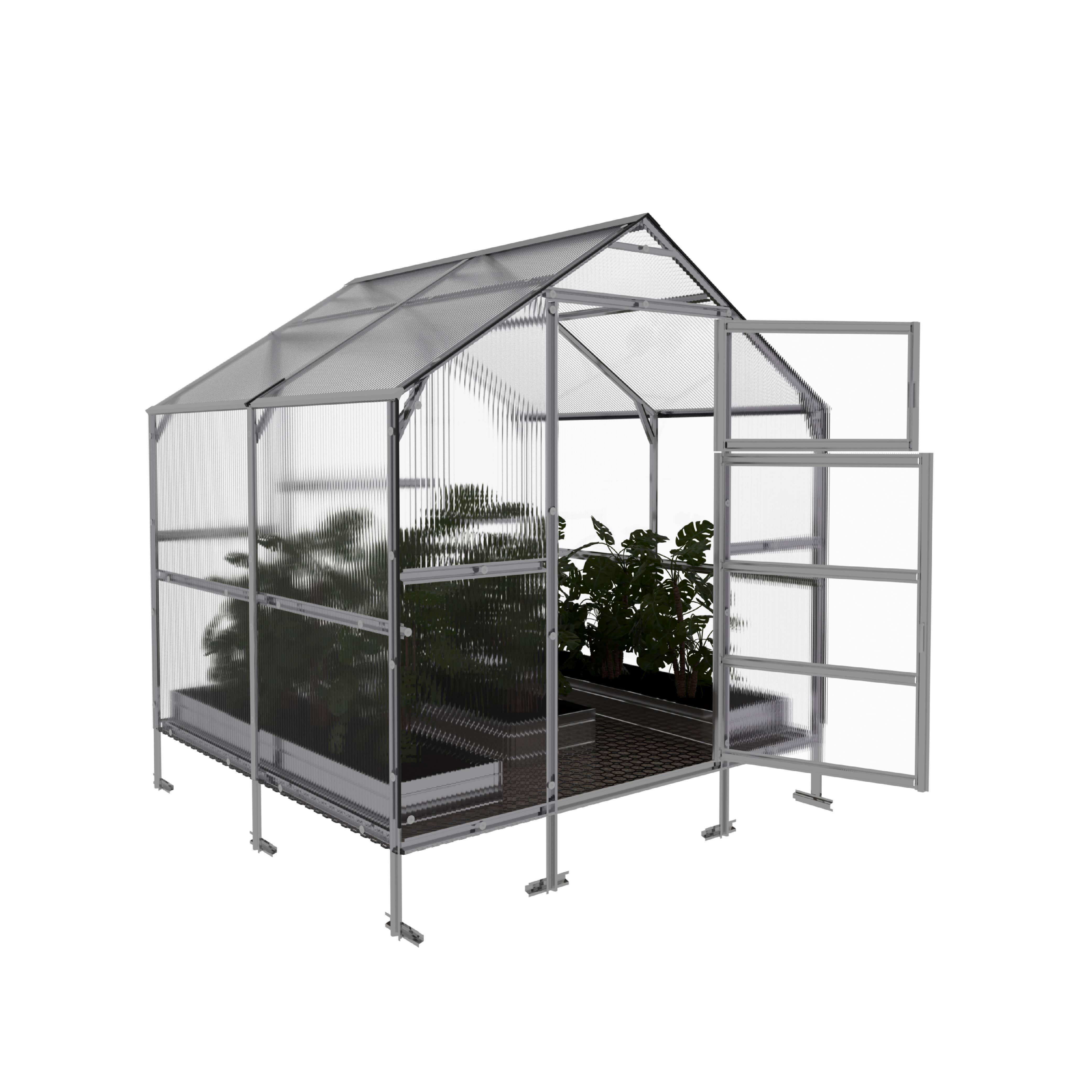 Serre KLASIKA BERNARD 2,35 x 2 m (4,7 m²), 4 mm avec revêtement en polycarbonate - Image 4