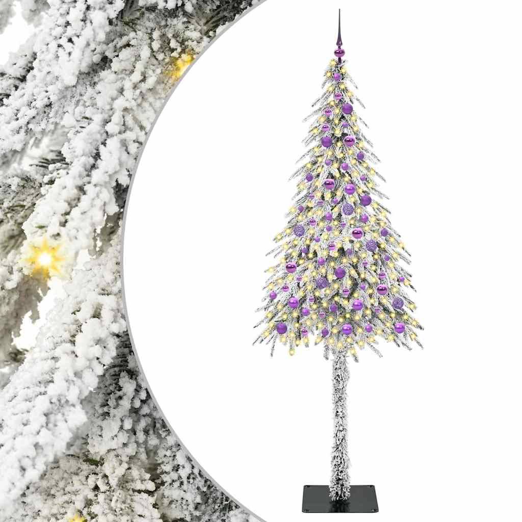 Sapin de Noël | Arbre de Noël avec 300 LED Blanc 210 cm PE et Acier Maison Chic - Image 1