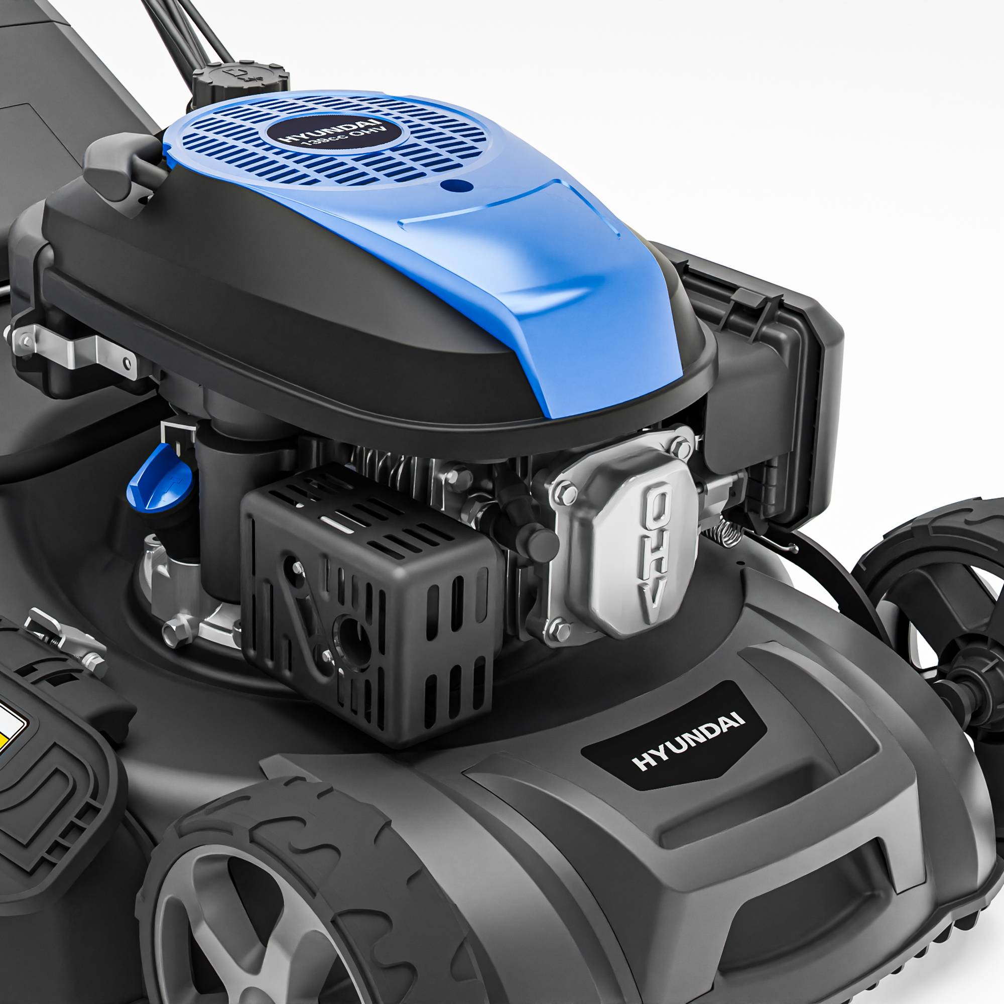 Tondeuse à Gazon Thermique Autotractée 46 cm 139 cm3 Démarrage Élec 60 L HYM18150SPEX-EU Hyundai - Image 9