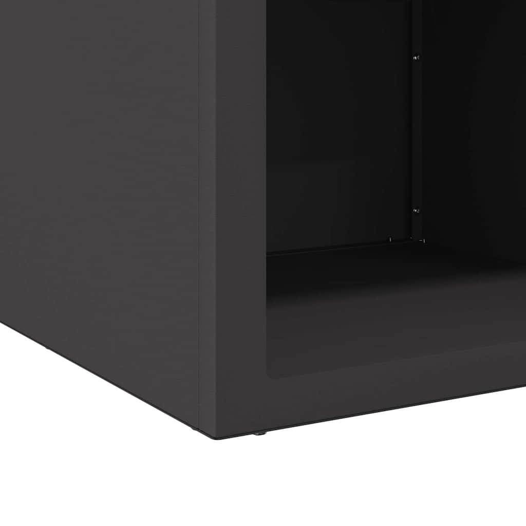 ComfortXL - Brasero Design Cube en Acier Noir 50cm, Foyer de Jardin Portable et Moderne – ComfortXL Outdoor Living - Image 9