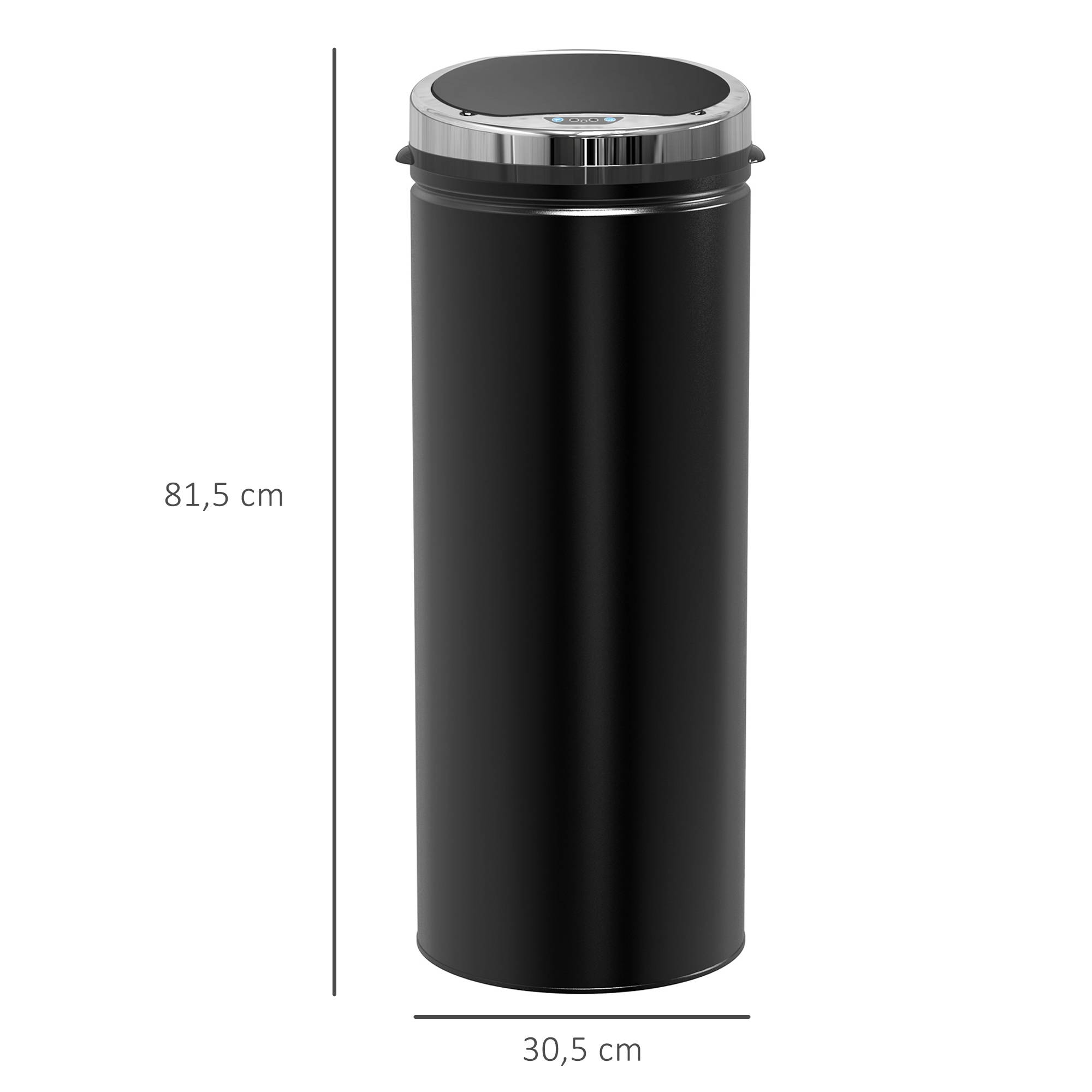 Sans Marque - Cube lavabo automatique 50 L ruban adhésif acier inoxydable noir souple silencieux - Image 5