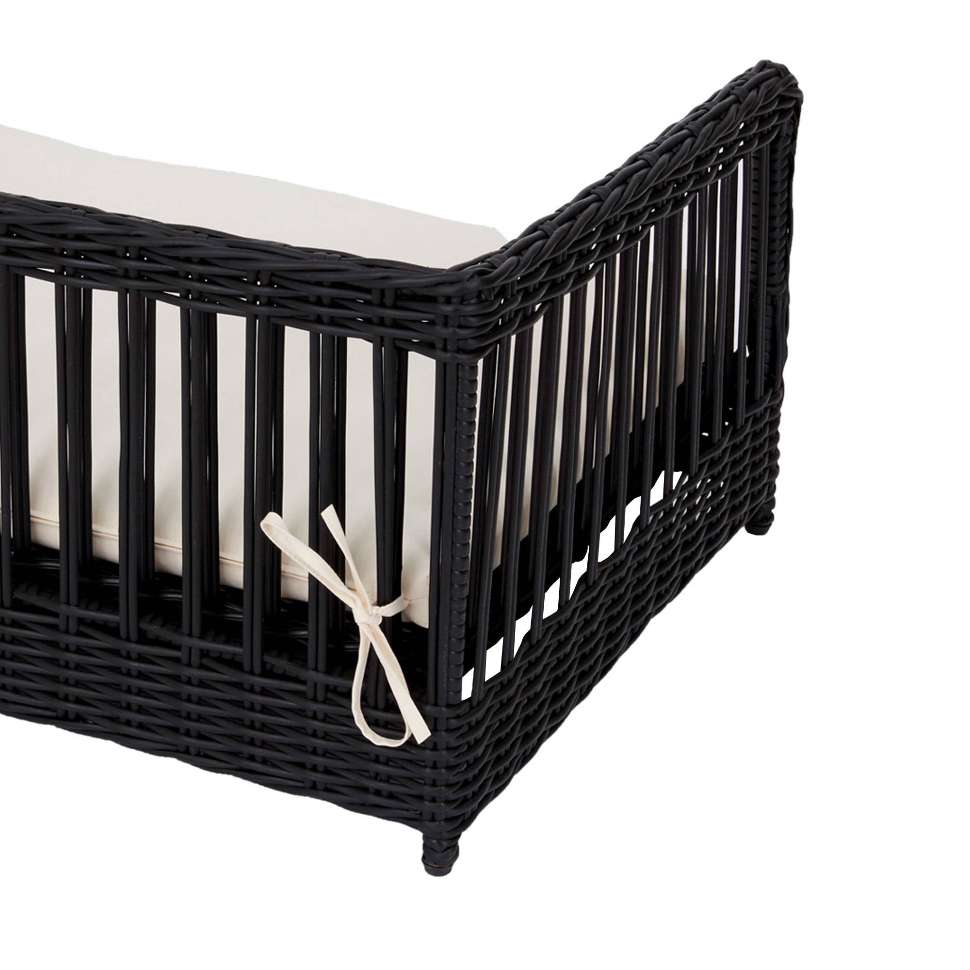 Canapé en rotin pour chat ou chien avec coussin amovible et lavable - Image 6