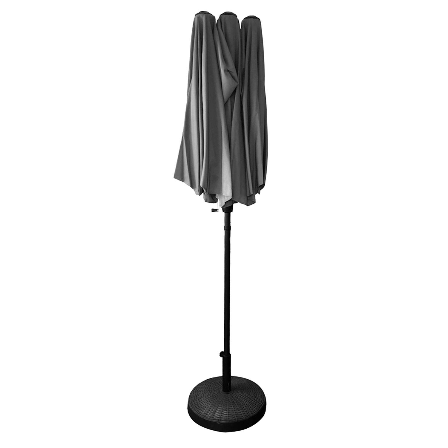 Parasol double 2x4m LINAI gris - HAPPY GARDEN - Image 3
