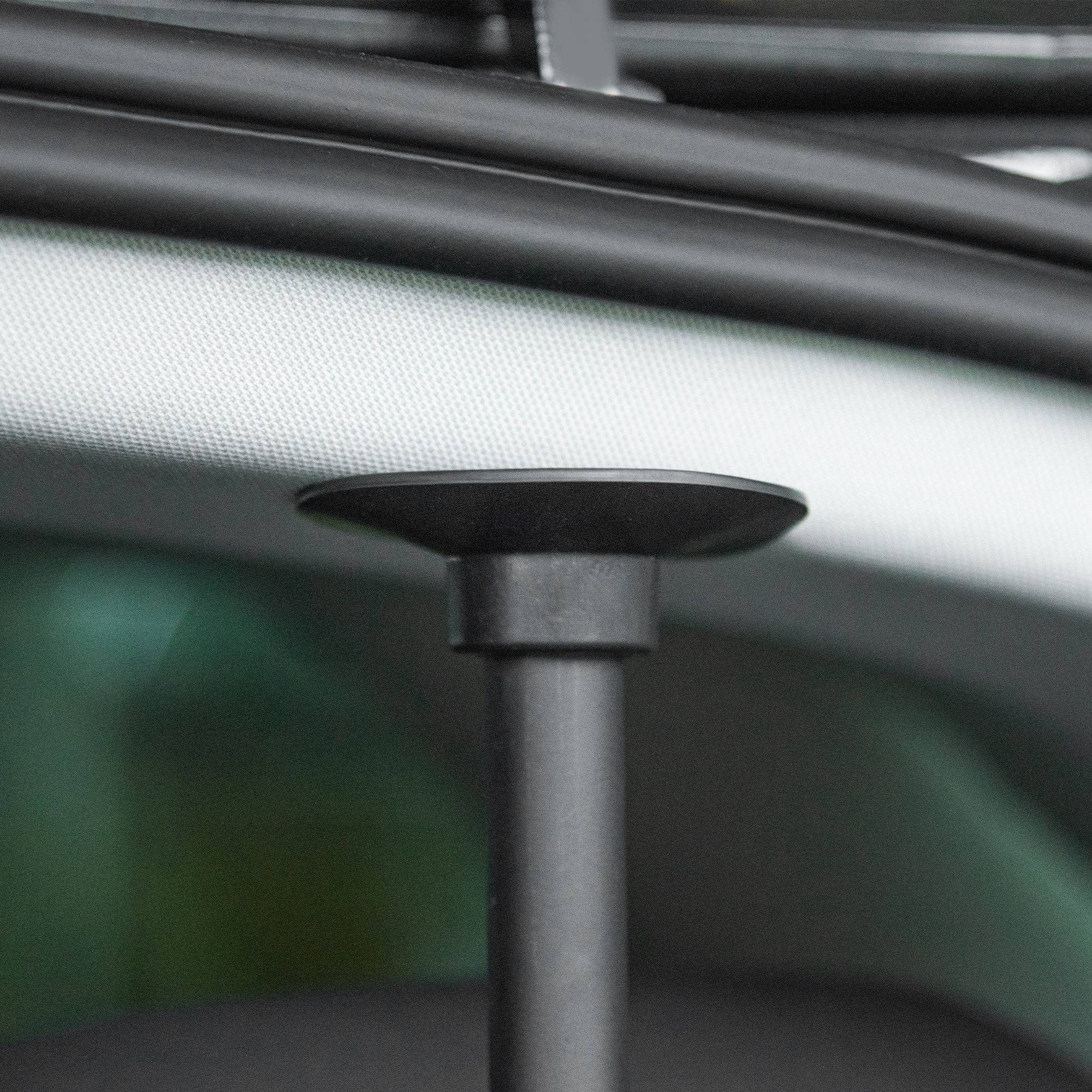 Grille de séparation pour chien universel, barrière de sécurité extensible pour animaux de compagnie, en acier noir - Image 9