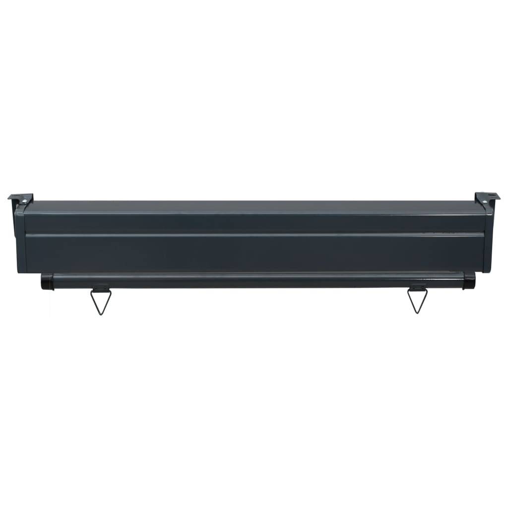 Helloshop26 - Auvent latéral de balcon 100 x 250 cm noir - Image 6