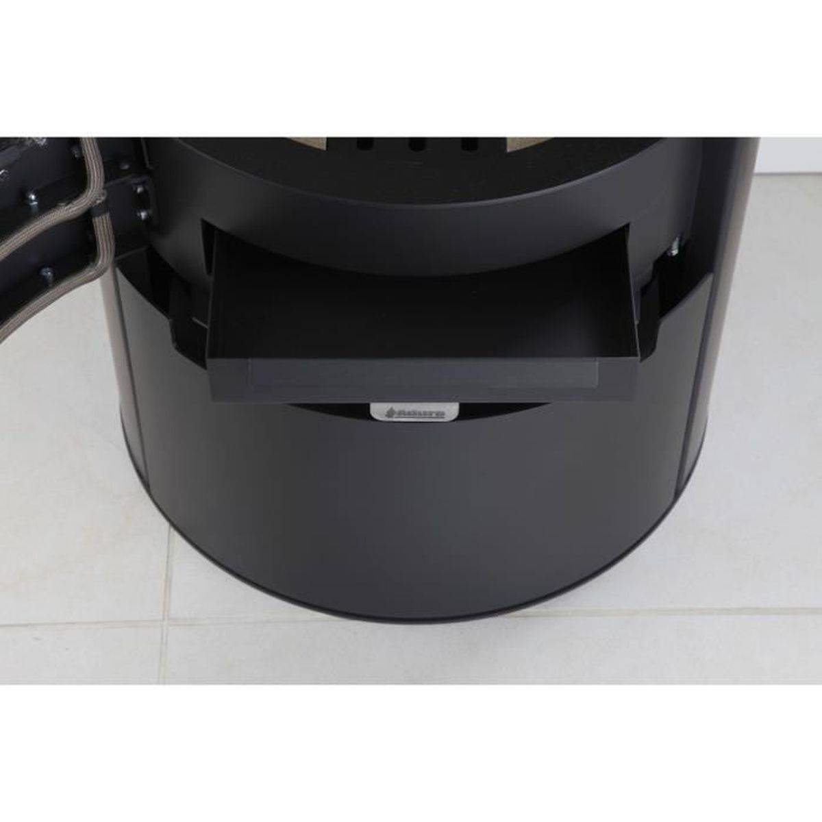 Poêle à bois ADURO 9.1, 6 kW (3 à 9 kW), acier noir, vitre bombée, jusqu’à 90 m2 - ADURO - Image 3