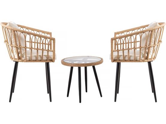 Habitat Et Jardin - Salon De Jardin Rotin "vela" - 2 Places - Marron -habitat Et Jardin - Image 4
