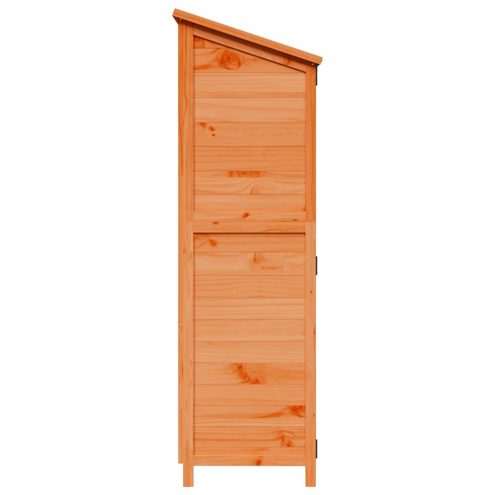 Vidaxl - Abri de jardin Marron 106 x 56 x 176,5 cm Bois de Sapin Massif vidaXL 42033483 - Image 7