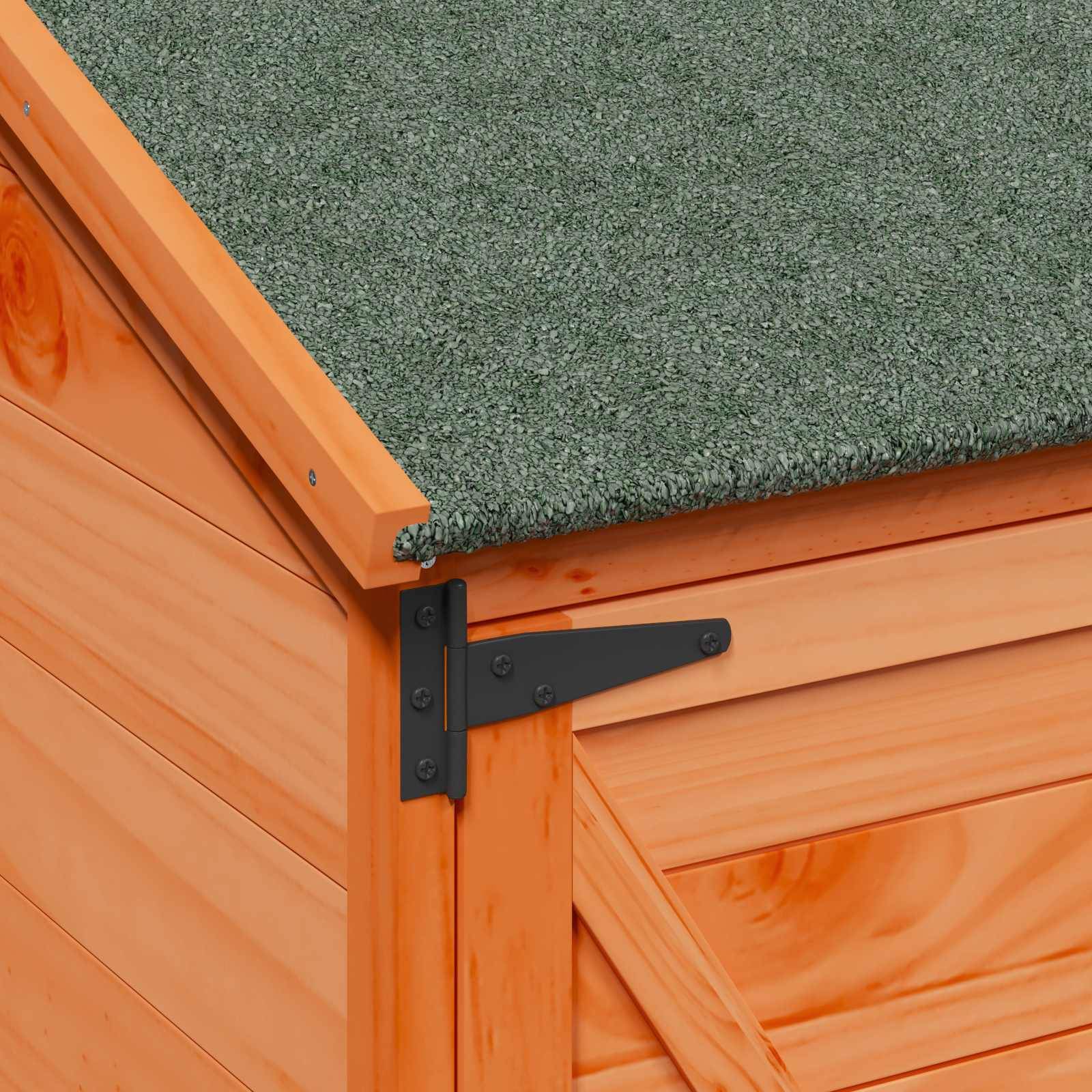 Vidaxl - Abri de jardin Marron 106 x 56 x 176,5 cm Bois de Sapin Massif vidaXL 42033483 - Image 9