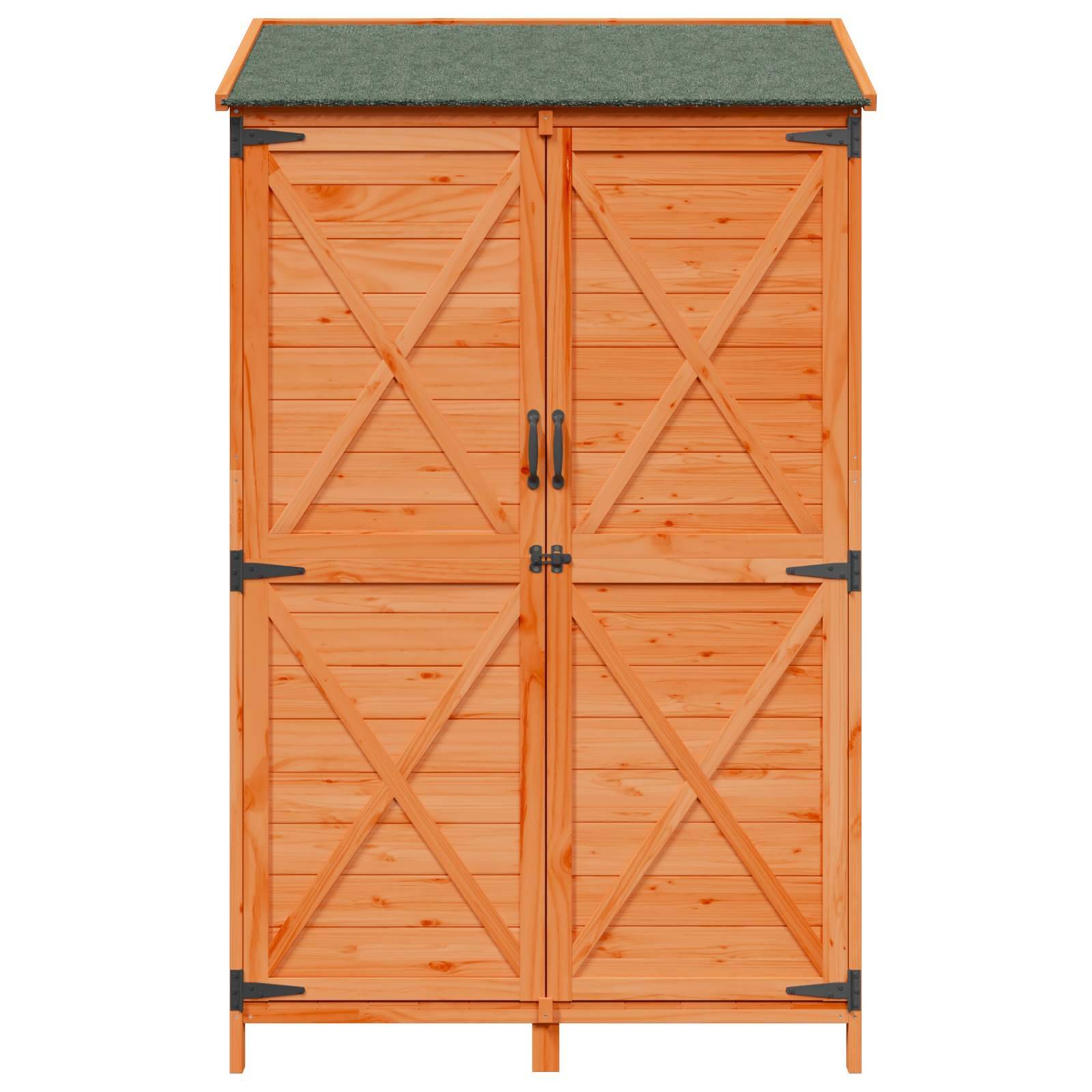 Vidaxl - Abri de jardin Marron 106 x 56 x 176,5 cm Bois de Sapin Massif vidaXL 42033483 - Image 6