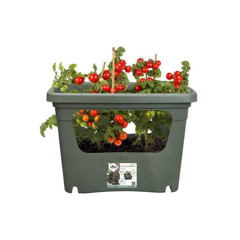 Elho - Elho - Pot De Fleurs -  Green Basics Stack + Grow Large - Leaf Green - Exterieur - L 35.1 X W 50.9 X H 35.7 Cm - Image 2