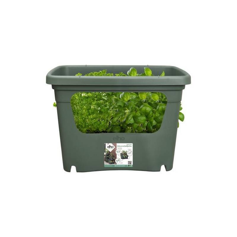 Elho - Elho - Pot De Fleurs -  Green Basics Stack + Grow Large - Leaf Green - Exterieur - L 35.1 X W 50.9 X H 35.7 Cm - Image 3
