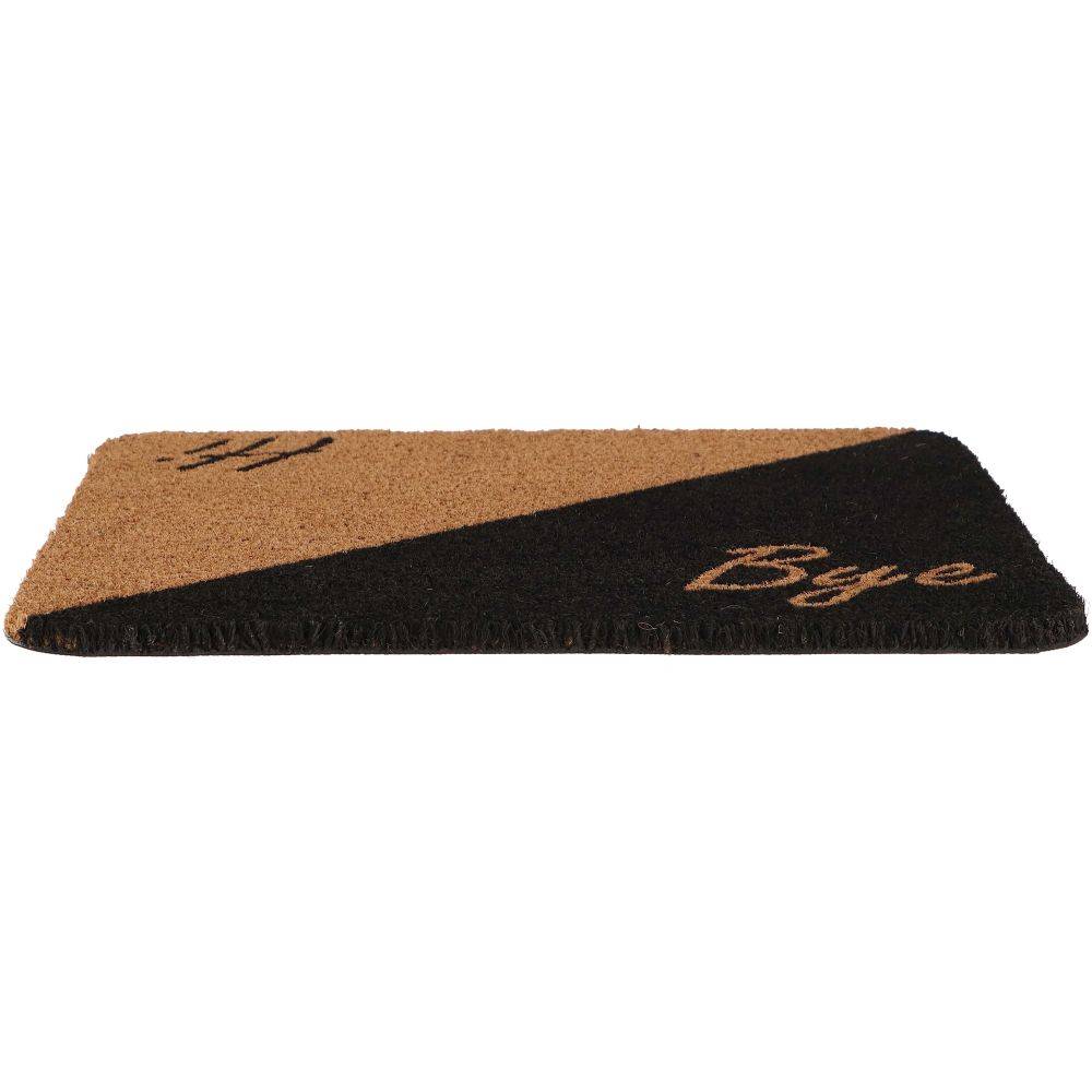 Esschert Design - Paillasson carré en fibres de coco et caoutchouc 50 x 50 cm Hi - Bye - Image 2