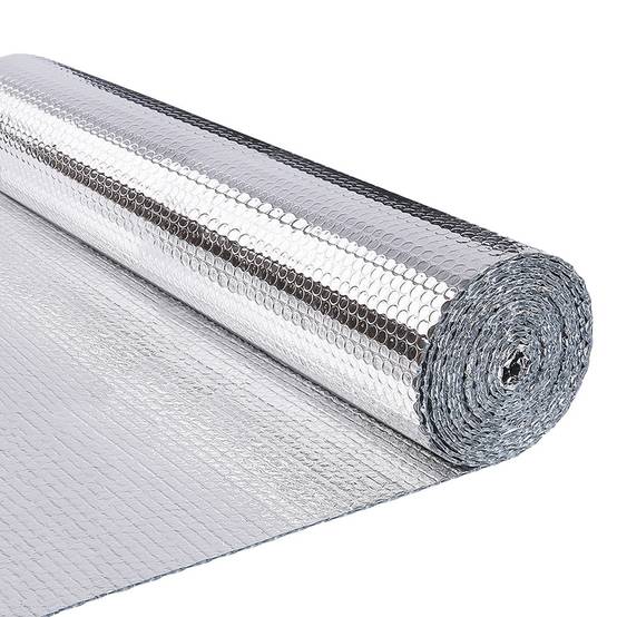 Isolant thermique a bulle double couche aluminium radiateur reflecteur 1.22x20m - Image 1