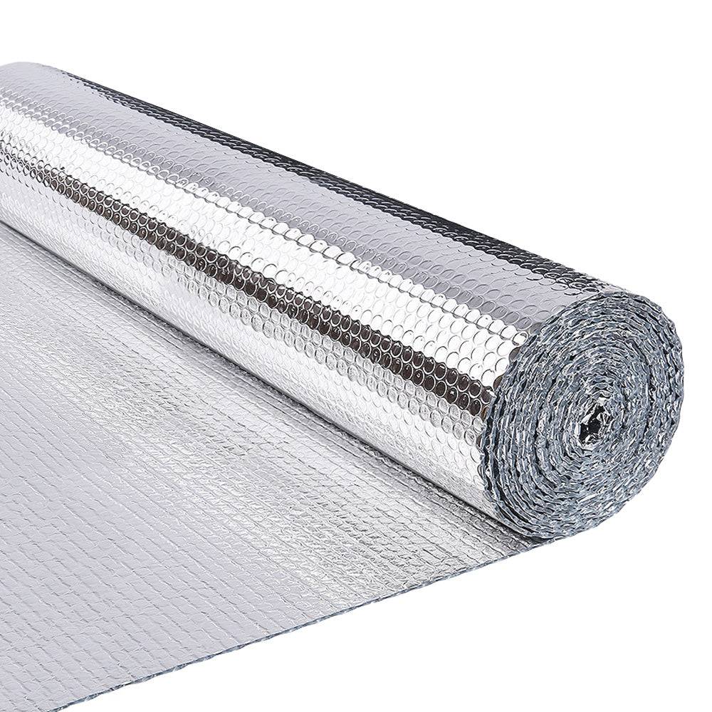 Isolant thermique a bulle double couche aluminium radiateur reflecteur 1.22x20m - Image 1