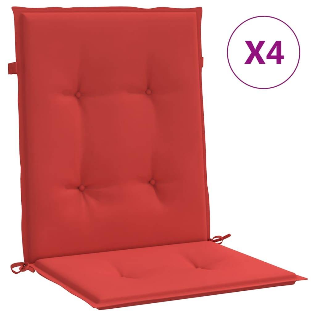 PANGIVO - Coussins de chaise de jardin polyester rouge 100 x 50 x 3 cm - PANGIVO - Image 2