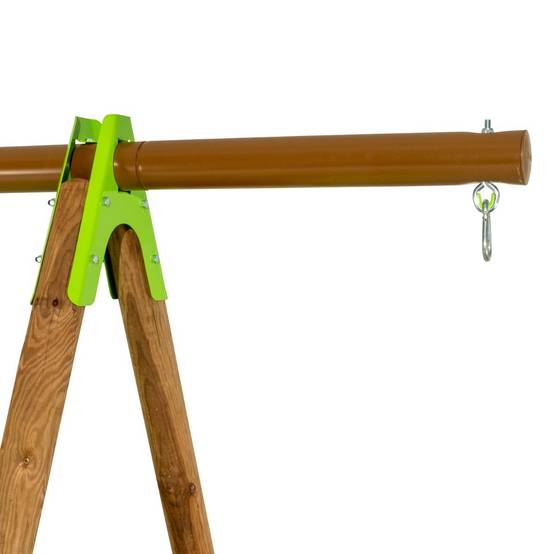 Trigano - Portique XALTO bois/métal 2,30 m - 2 balançoires + 1 échelle + toboggan Trigano - Image 9