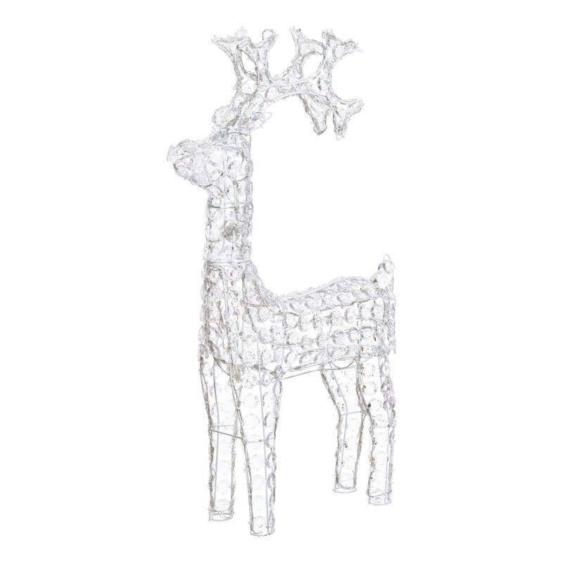 Lotti - Renne lumineux cristaux acrylique H90CM 200 LED blanc chaud fixe 24V extérieur professionnel Lotti - Image 7