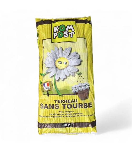 Terreau sans tourbe prêt à l'emploi, 57 sacs de 40 L - KOM27-57x40 - Image 2