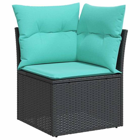 Vidaxl - Salon de jardin avec coussins 9 pcs gris résine tressée acacia vidaXL 3327837 - Image 10