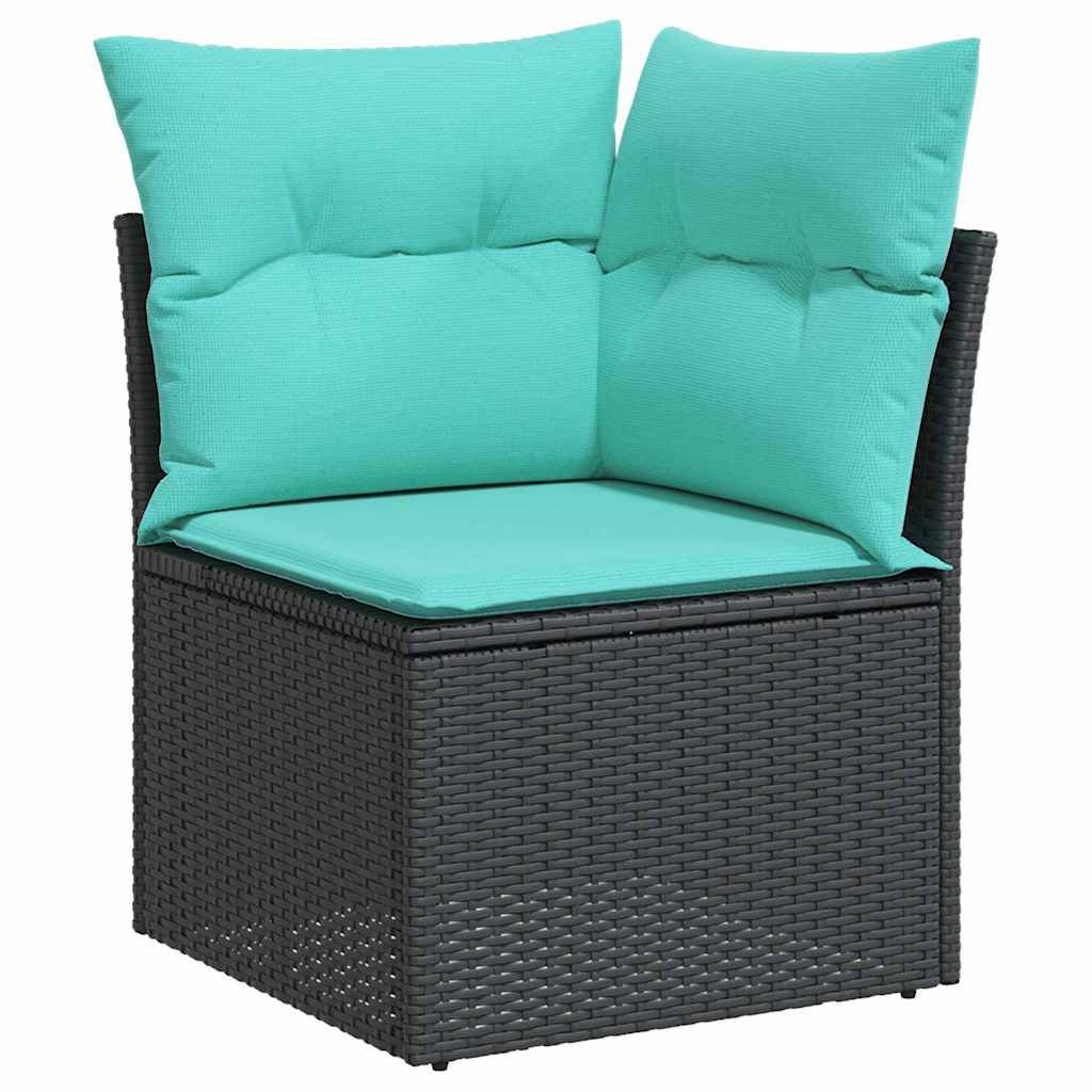Vidaxl - Salon de jardin avec coussins 9 pcs gris résine tressée acacia vidaXL 3327837 - Image 10