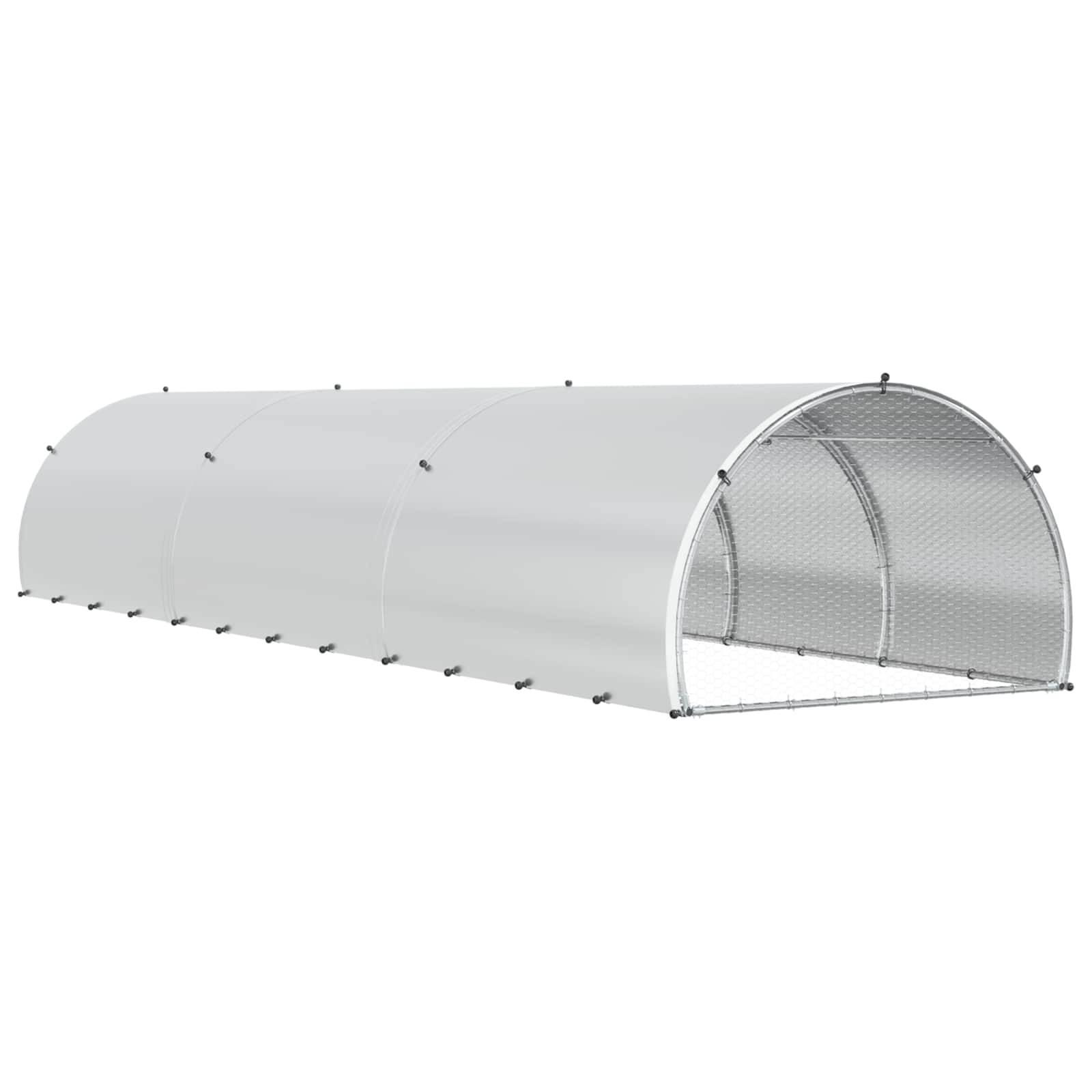 Vidaxl - Poulailler Argenté 600 x 150 x 100 cm Acier galvanisé vidaXL 3434672 - Image 7
