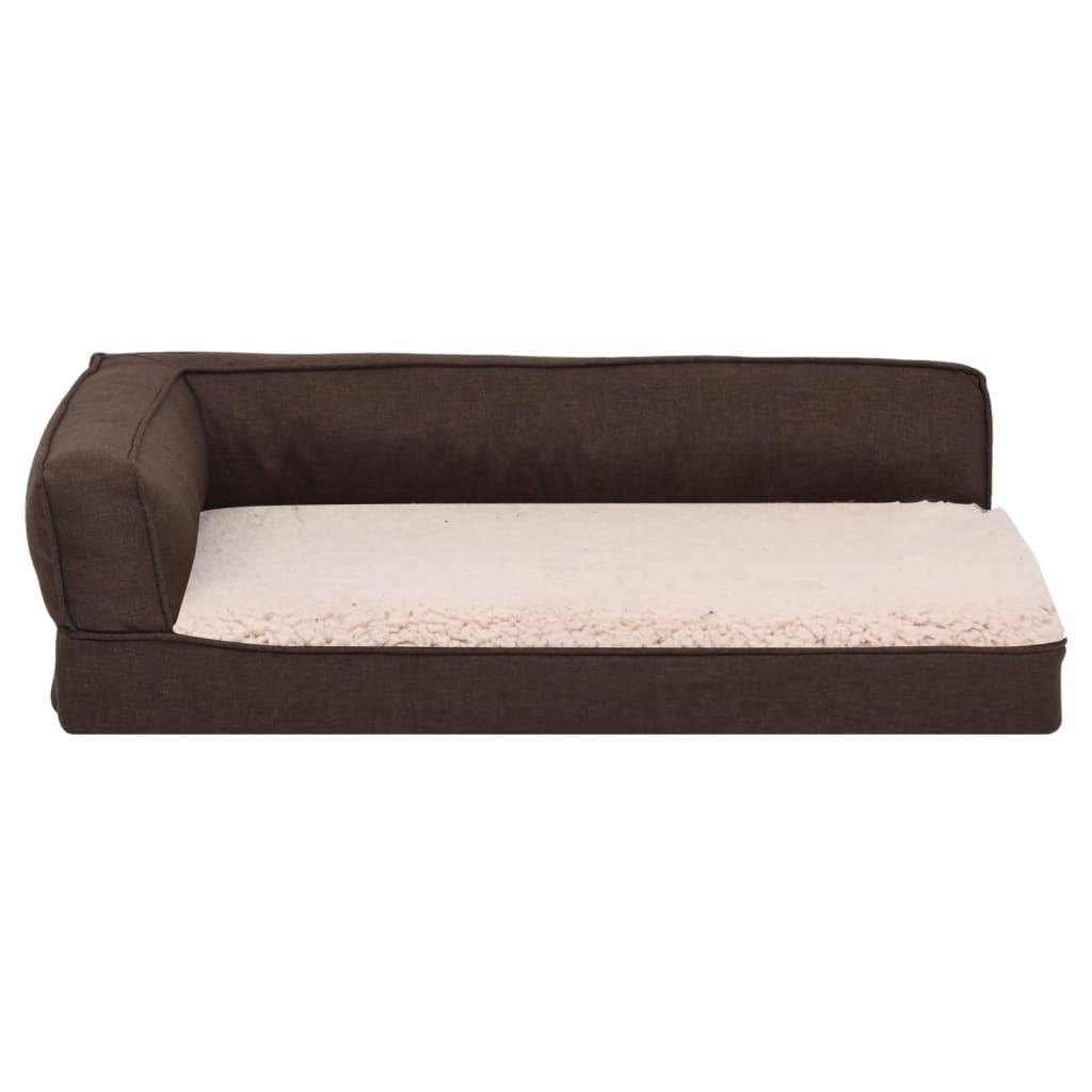 Vidaxl - Matelas de lit ergonomique de chien 60x42 cm Polaire aspect lin vidaXL 171337 - Image 7