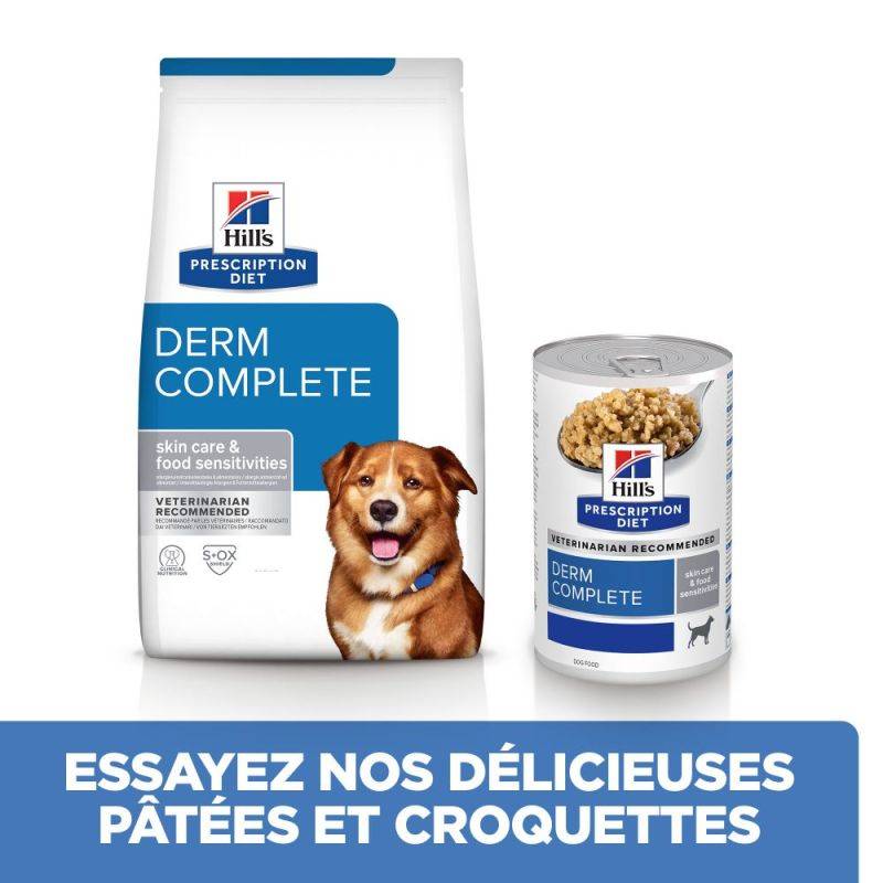 CROQUETTES CHIEN ADULT PRESCRIPTION DIETS DERM COMPLETE - HILL'S 4 kg - Image 3