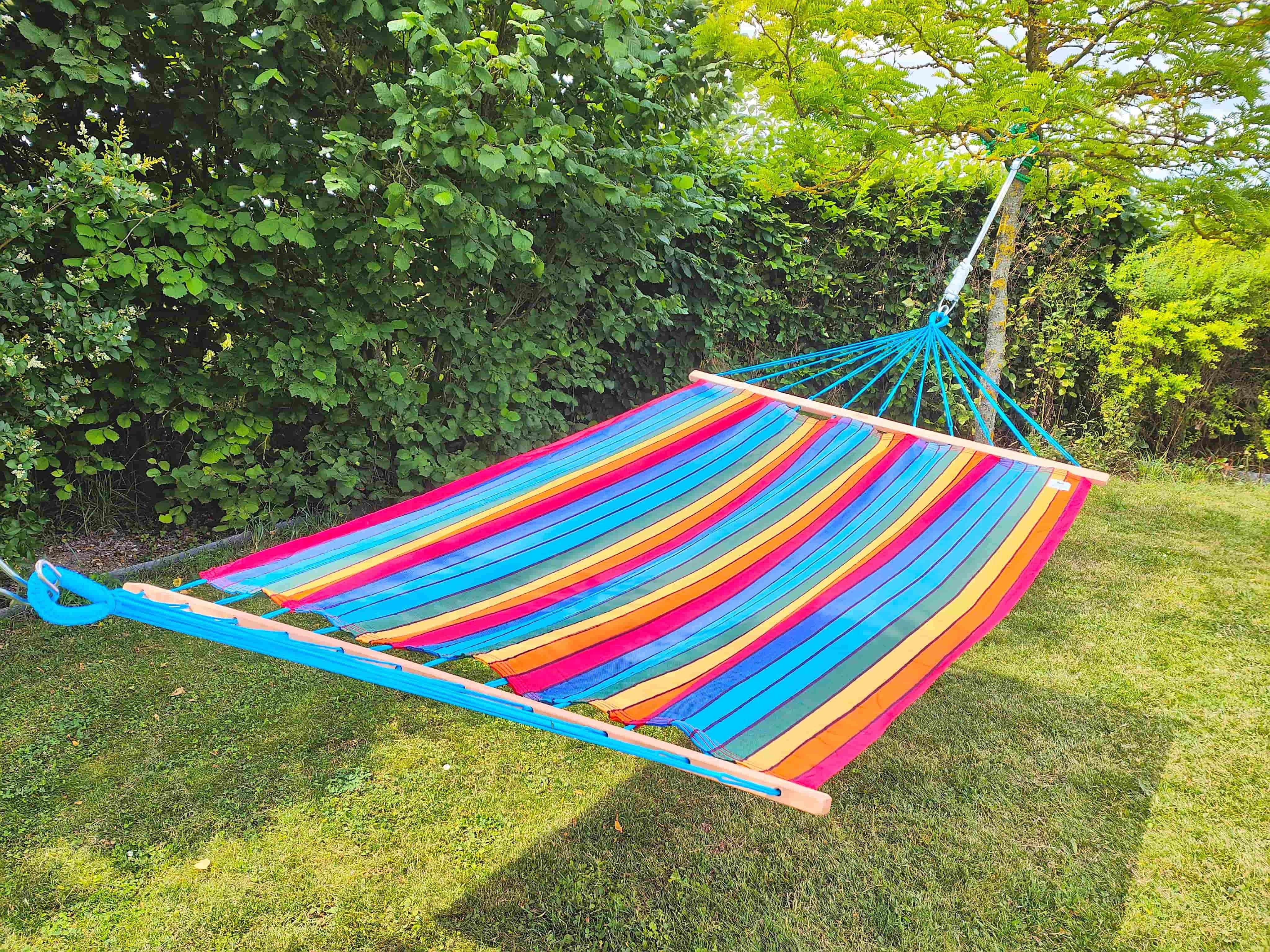 Jobek - Hamac KOUPLE 350x140 cm en Polypropylène Multicolore certifié FSC 100% JOBEK - Image 3