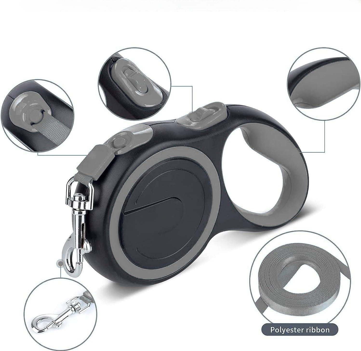 Lytech - Laisse Rétractable pour Petit Chien 5m - Nylon Résistant et Poignée Ergonomique Antidérapante - Lytech - Image 3