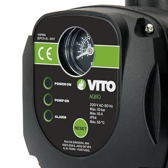 Régulateur de pression avec manomètre 1.5 - 10 bar 230V IP65 VITO - Image 3