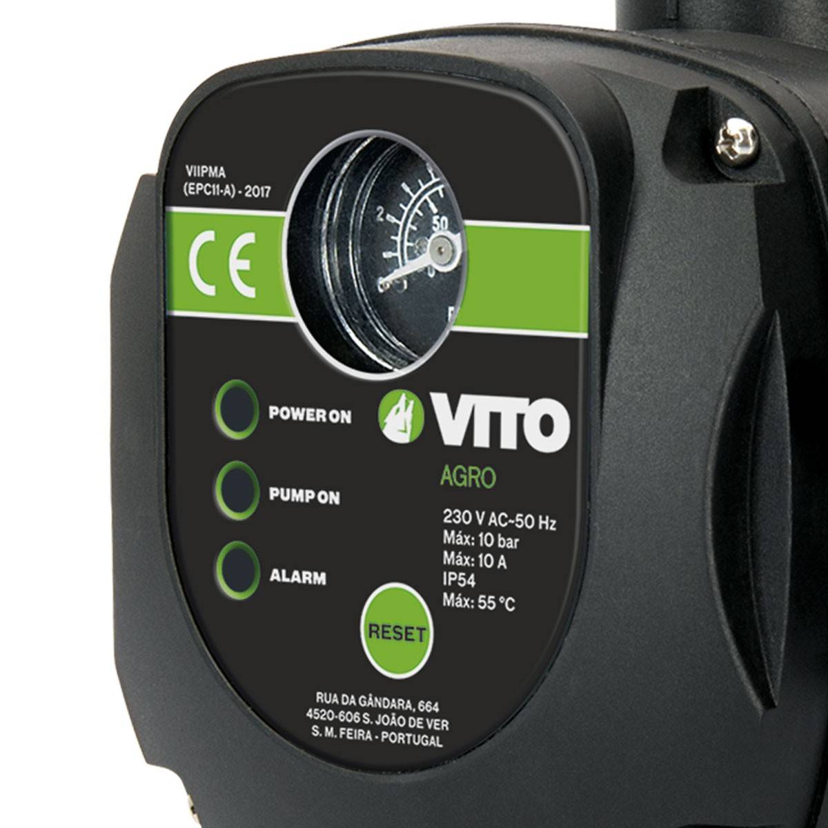 Régulateur de pression avec manomètre 1.5 - 10 bar 230V IP65 VITO - Image 3