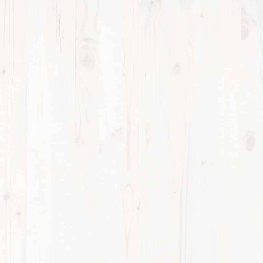 Set de Jardin 2 Pièces Bois de Pin Massif avec Canapé Central et Repose-pied pour Balcon Blanc – ComfortXL Outdoor Living - Image 9