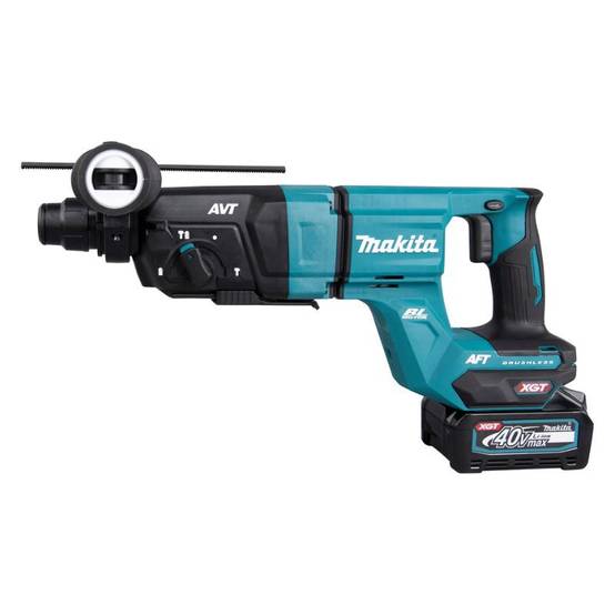 Perforateur-burineur SDS-PLUS 40V max - 28 mm XGT avec kit d'aspiration - MAKITA - avec 2 batteries 40V 4.0Ah - chargeur - coffret - HR007GM202 - Image 3