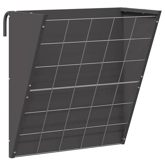 Râtelier Foin Mural Acier 5kg Alimentation Chevaux Chèvres Noir - ComfortXL Outdoor Living - Image 2