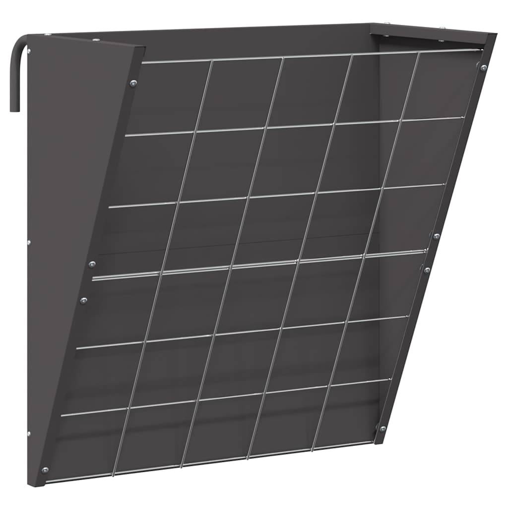 Râtelier Foin Mural Acier 5kg Alimentation Chevaux Chèvres Noir - ComfortXL Outdoor Living - Image 2