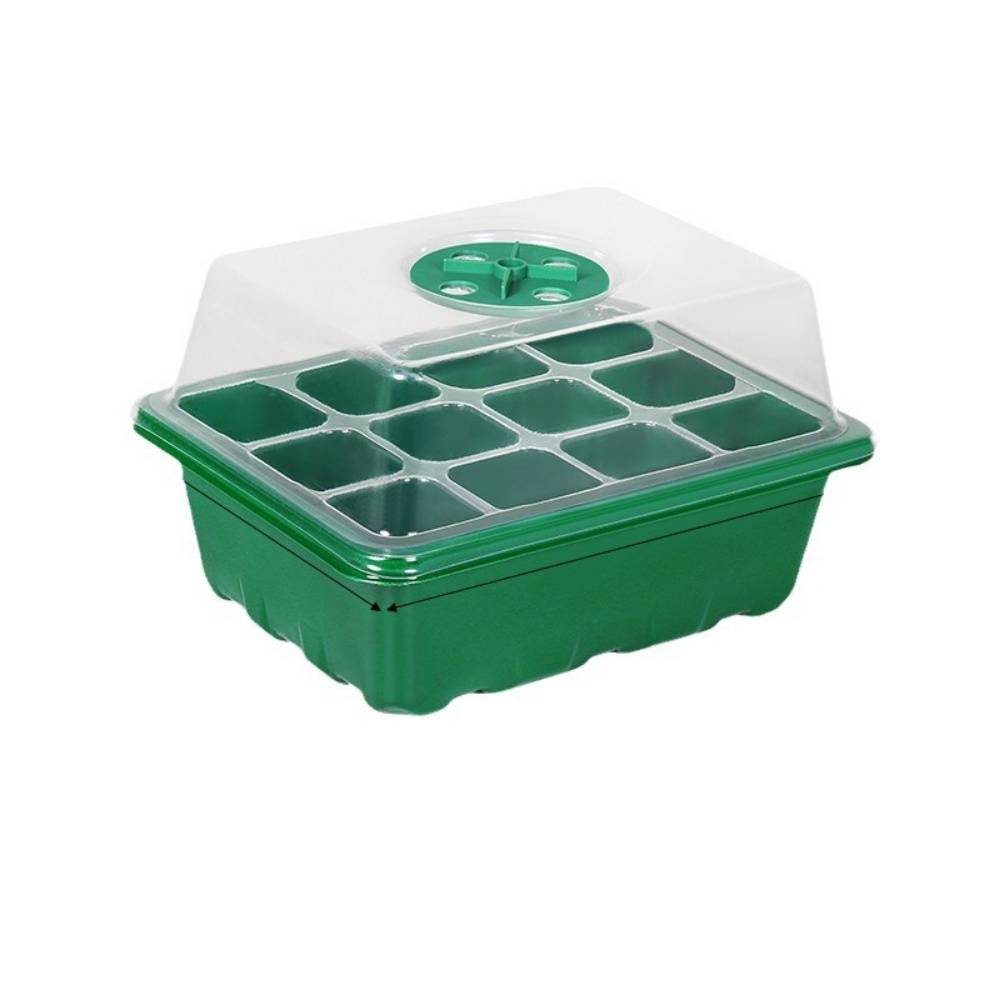 DtopbuyAge - Serre pour semis - Lot de 10 - avec dôme d'humidité et bac de récupération - Réutilisable - DtopbuyAge - Image 1