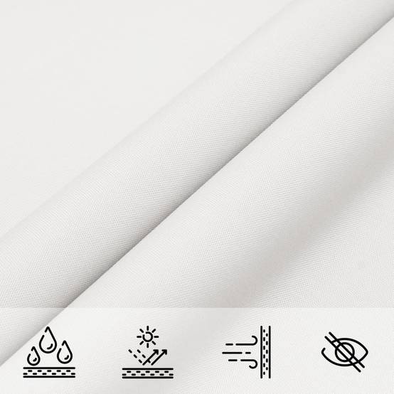Coussin/parasol polyuréthane blanc 4,5 x 4,5 m - Prolenta premium p339.0 - Image 7