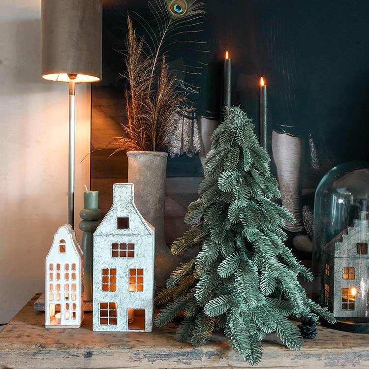 Petit sapin de Noël artificiel de table 50 cm - style nobilis - Little Grove - Image 2