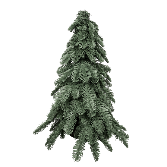 Petit sapin de Noël artificiel de table 50 cm - style nobilis - Little Grove - Image 1