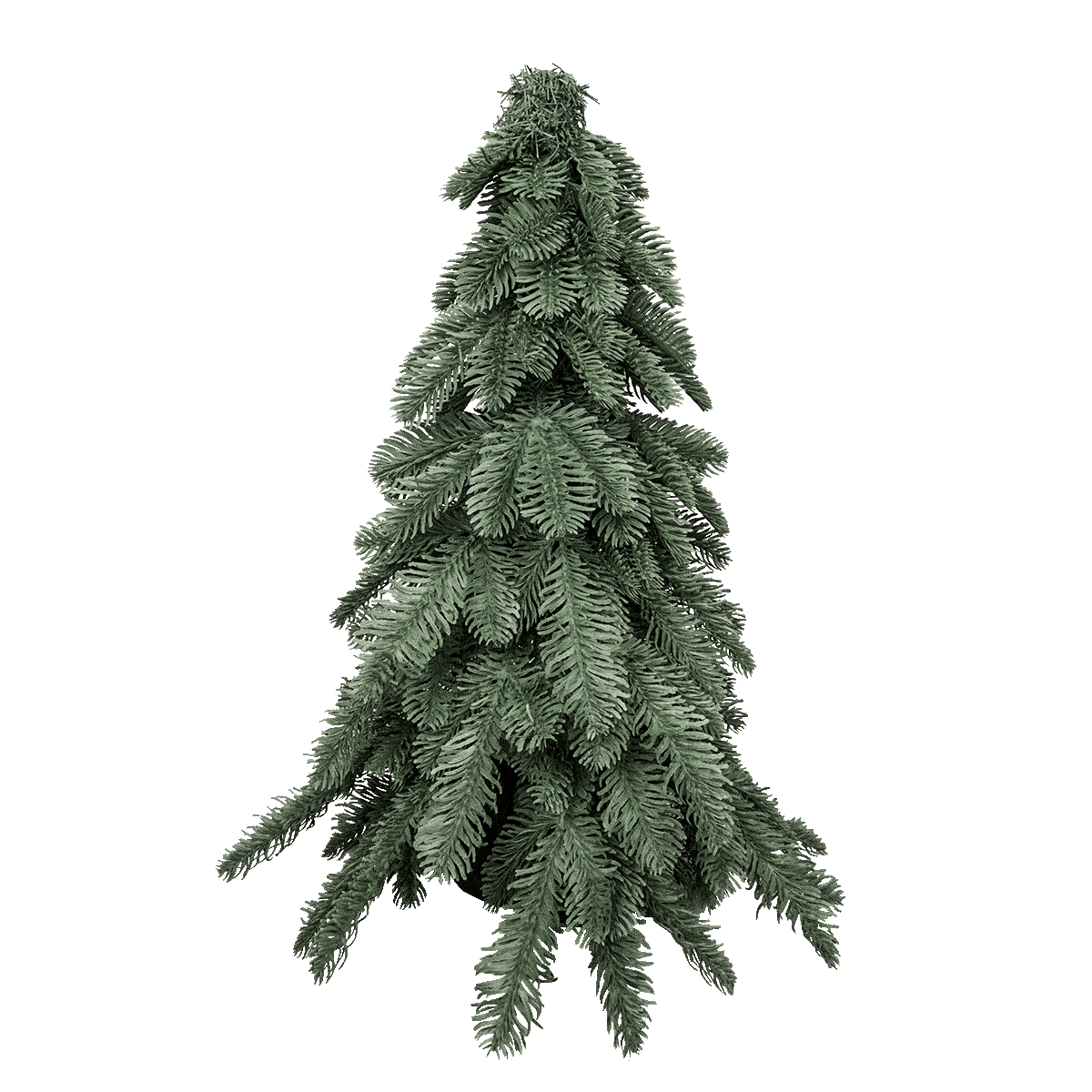 Petit sapin de Noël artificiel de table 50 cm - style nobilis - Little Grove - Image 1
