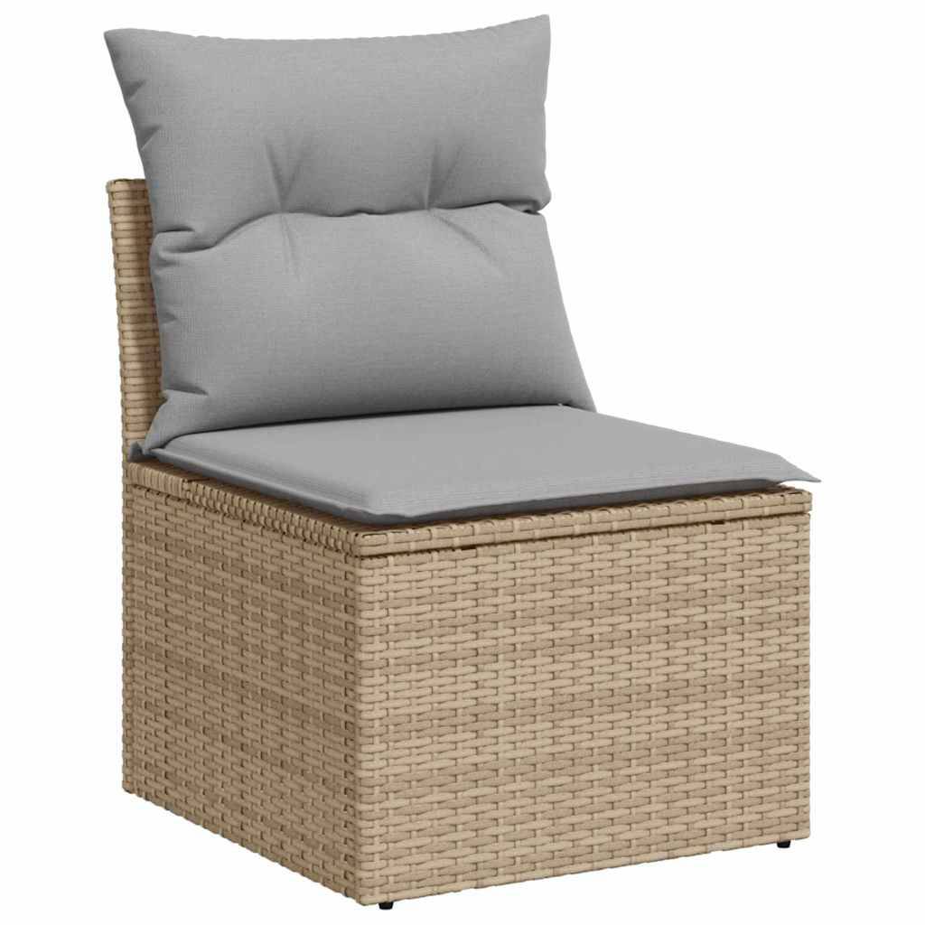 Vidaxl - Ensemble de canapé de jardin 5 pcs Beige et Gris clair vidaXL 3355928 - Image 4