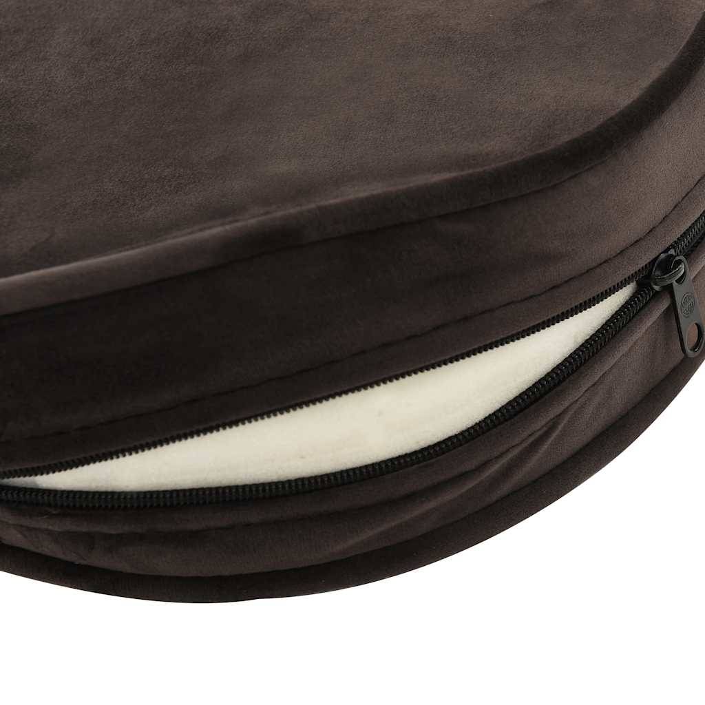 Vidaxl - Canapé pour chien Marron 48x48x32 cm Peluche et similicuir vidaXL 170958 - Image 6