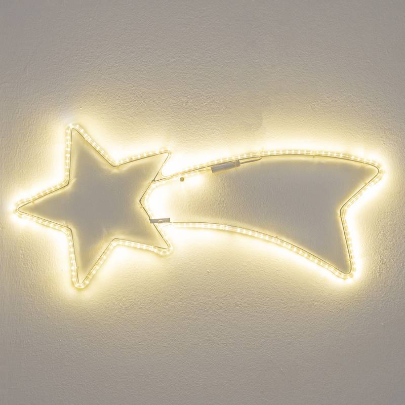 Lotti - Etoile filante lumineuse 65CM 192 LED blanc chaud flash scintillant tube néon 24V IP44 extérieur Lotti - Image 9