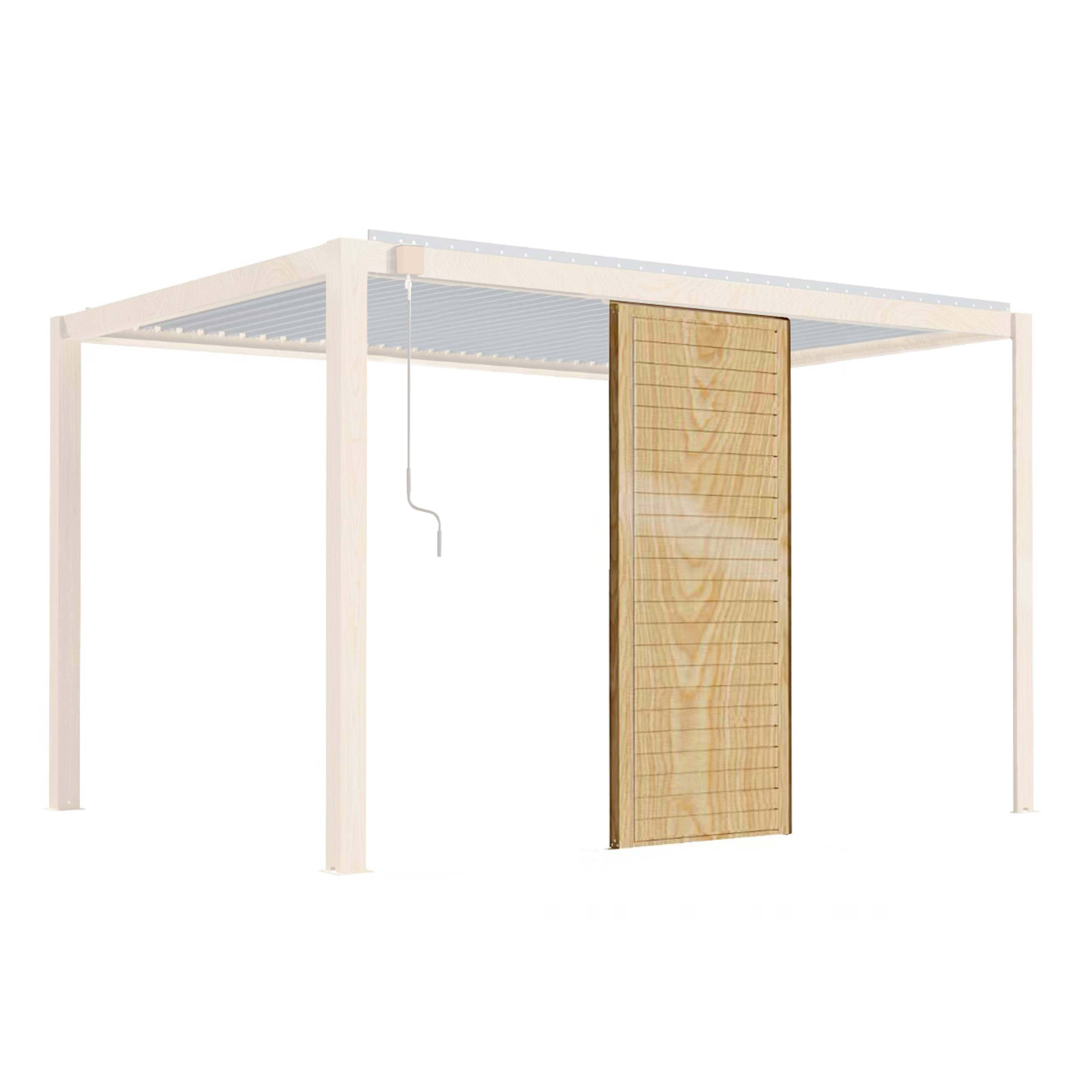 Oviala - Claustra bois pour pergola bioclimatique corato et sapri (2,39 x 1 m) Laviano - Oviala - Image 2