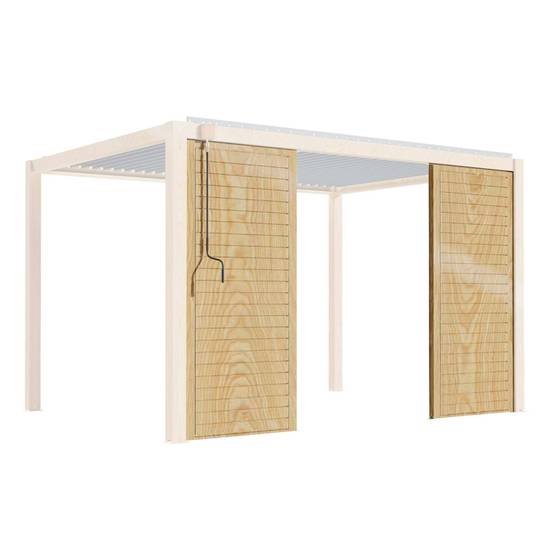 Oviala - Claustra bois pour pergola bioclimatique corato et sapri (2,39 x 1 m) Laviano - Oviala - Image 1
