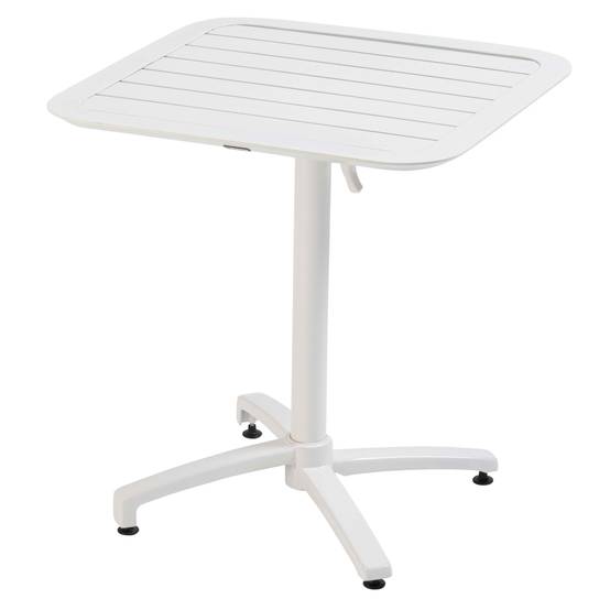 Oviala - Table inclinable de terrasse 70 x 70 cm blanc Almada - Oviala - Image 1