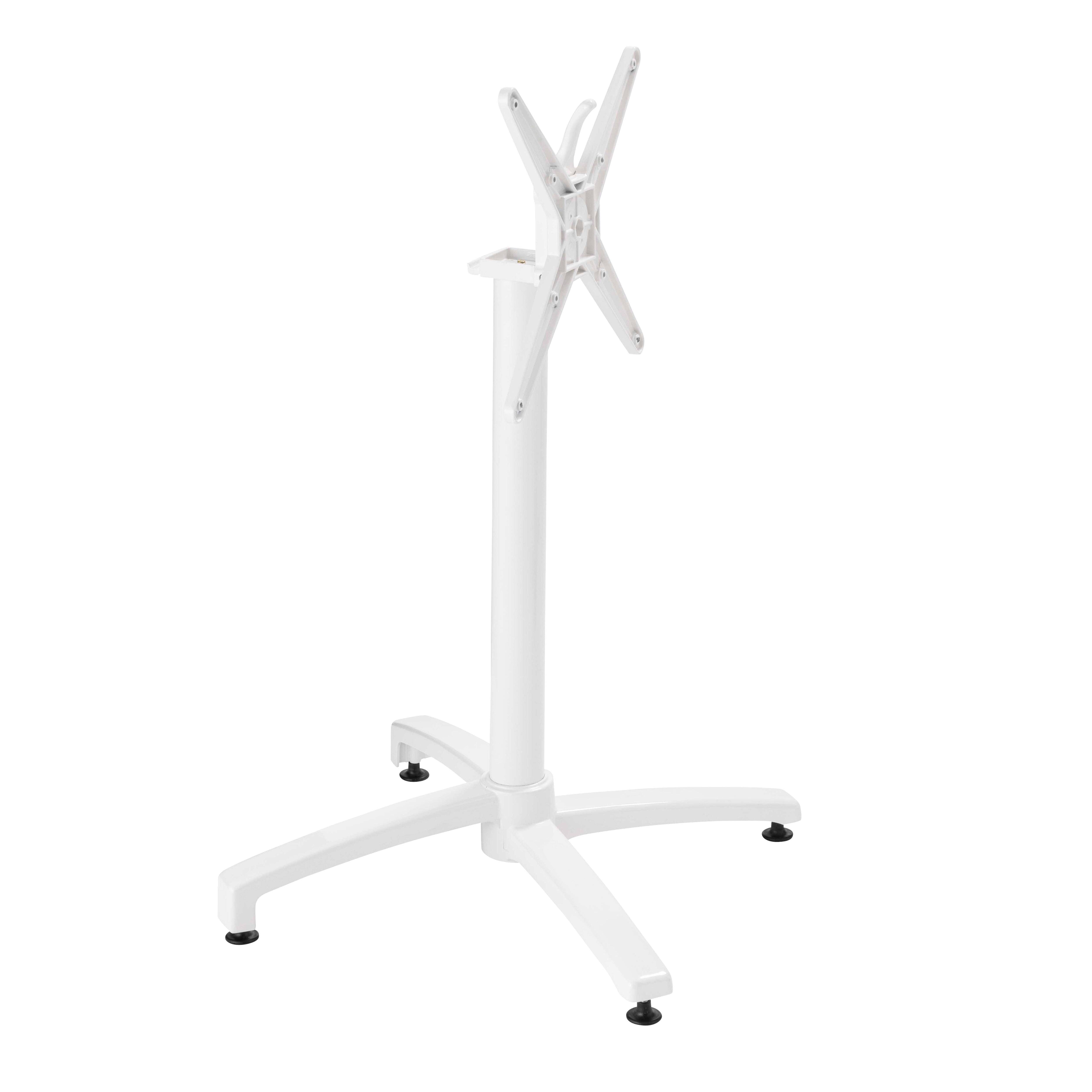 Oviala - Table inclinable de terrasse 70 x 70 cm blanc Almada - Oviala - Image 6